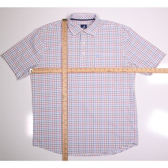 Johnnie-O Men's Prep-Formance Checkered Polo Shirt Large - Picture 5 of 8